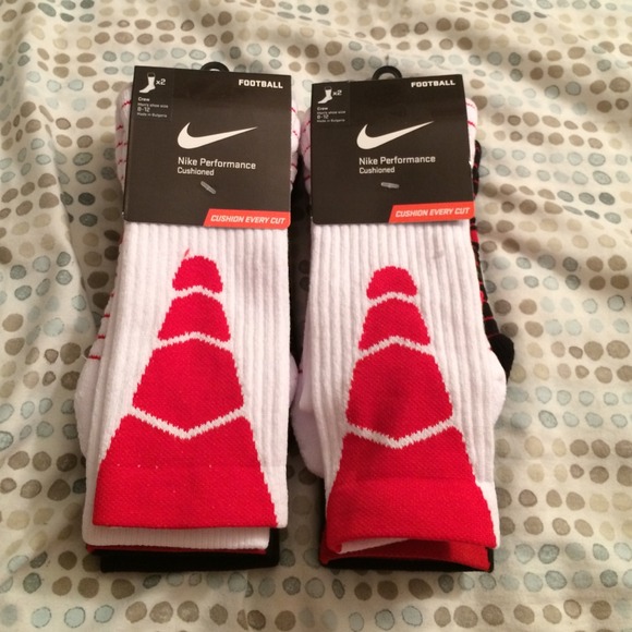 red nike football socks