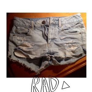 Ae cutoff denim shorts