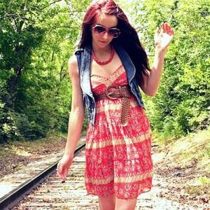 Mossimo Supply Co. Dresses - Orange floral dress Mossimo Supply Co. Dresses - Orange floral dress