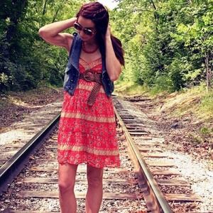 Mossimo Supply Co. Dresses - Orange floral dress Mossimo Supply Co. Dresses - Orange floral dress