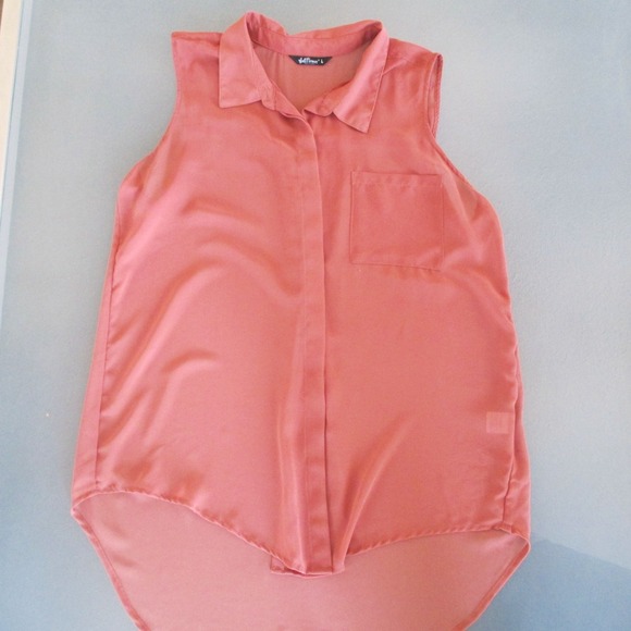Tops - Semi sheer hi-lo tank Tops - Semi sheer hi-lo tank