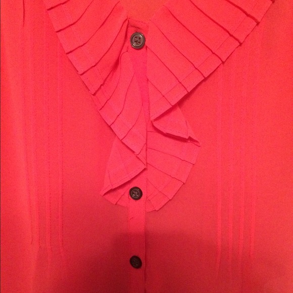 Coral sheer top! - Picture 2 of 4