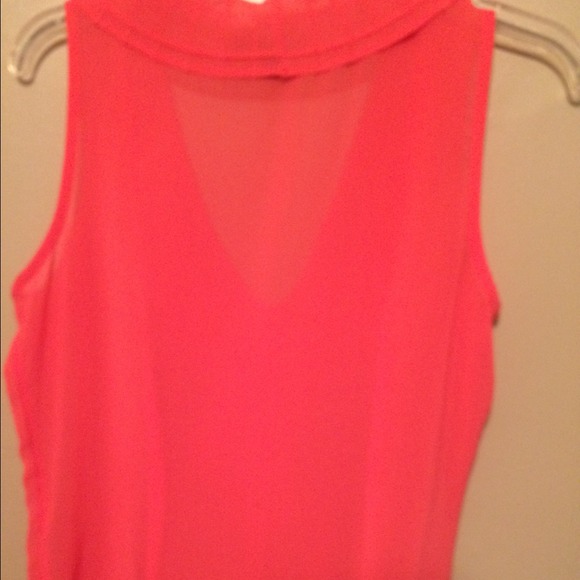 Coral sheer top! - Picture 4 of 4