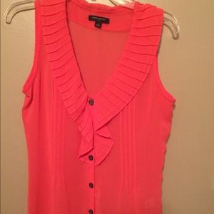 Coral sheer top!