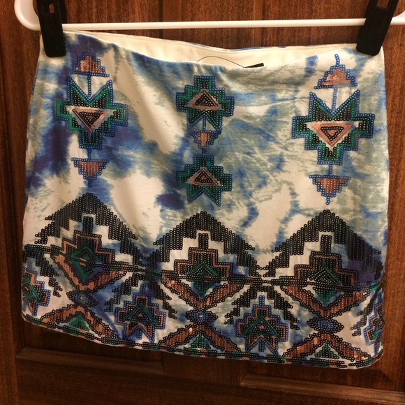 NWT Express Extra Small Sequin Skirt