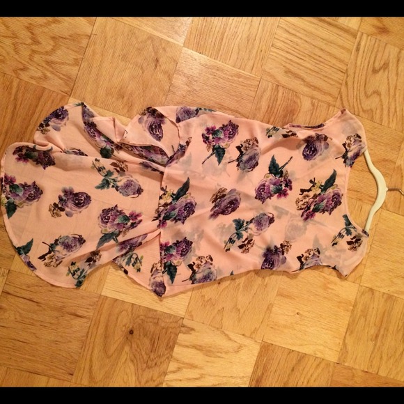 Silk floral top from nasty gal