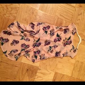 Silk floral top from nasty gal