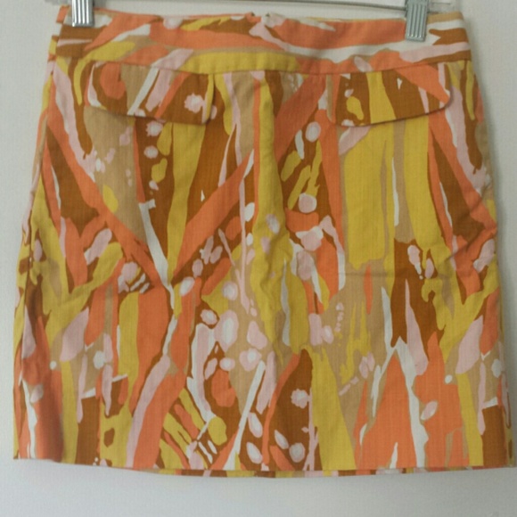 🚫SOLD🚫J. Crew multi colored print skirt
