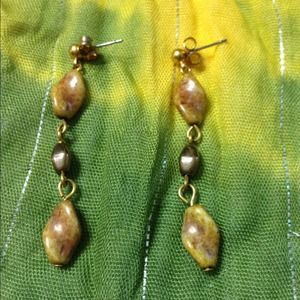 Handcrafted earrings.