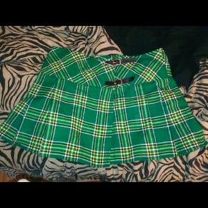 Irish plaid skirt