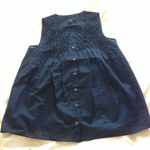 J. Crew cotton pintuck blouse