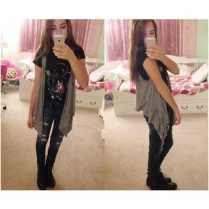 Gray Vest Cardigan