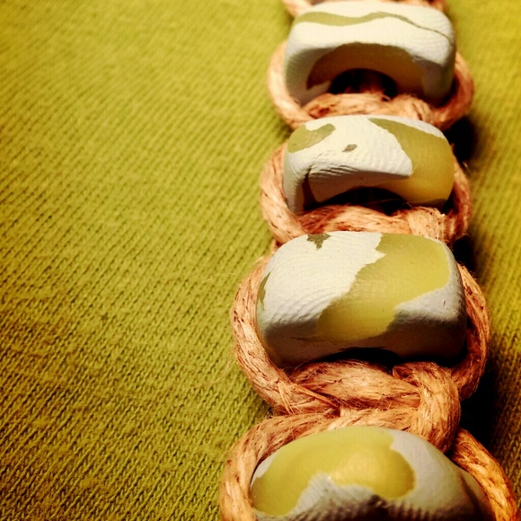 SOLD Hemp Bracelet/Anklet Handmade Beads New - Picture 3 of 4