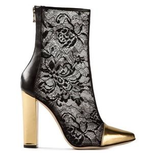 Balmain Floral 🌹 Lace Ankle Boots