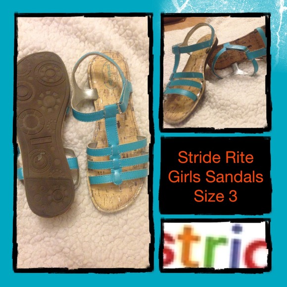 Teal "like new" STRIDE RITE girls sandals 🌞 - Picture 1 of 1