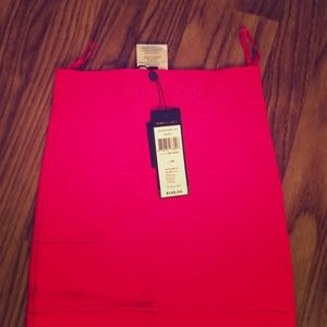 New BCBG red pencil skirt with tags