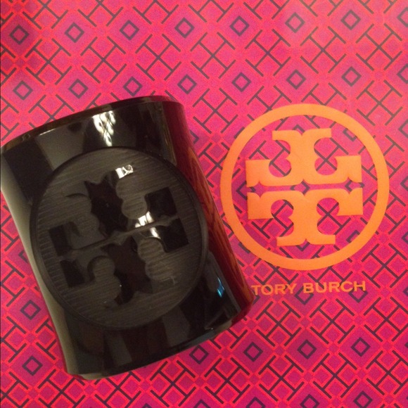 Black Tory Burch cuff bracelet