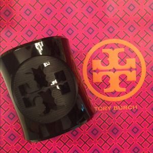 Black Tory Burch cuff bracelet