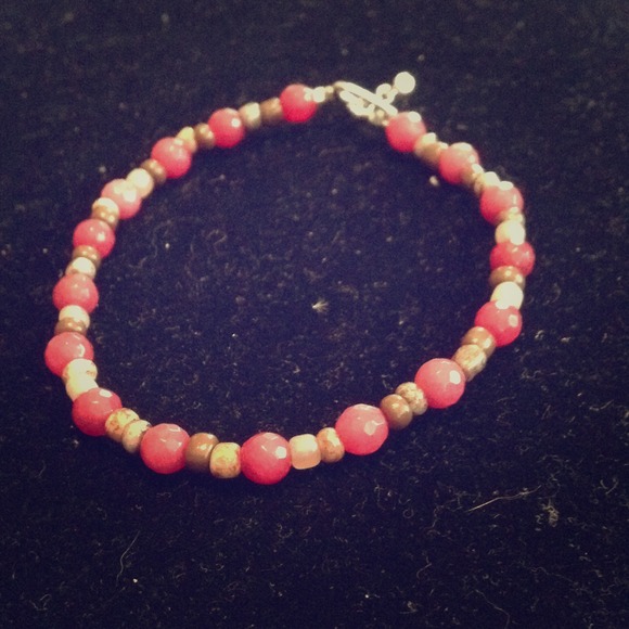 Gemstone bracelet with copper accent. NWT - Picture 1 of 2