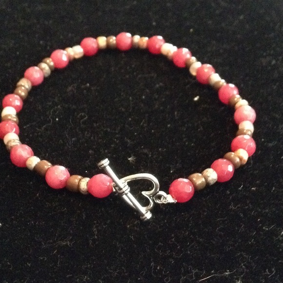 Gemstone bracelet with copper accent. NWT - Picture 2 of 2