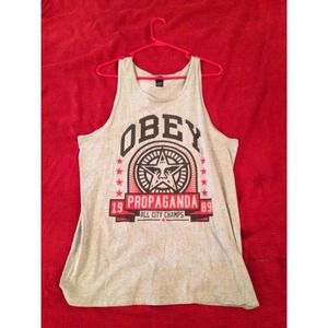 Obey tank top.