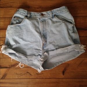 Hand made high waisted shorts