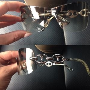 Female GUCCI SHIELD GLASSES