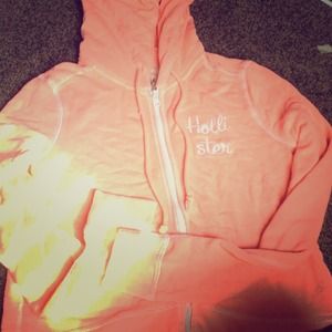 Orange hollister hoodie