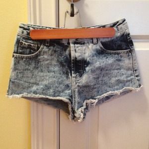 high waisted tie-dye TOPSHOP shorts