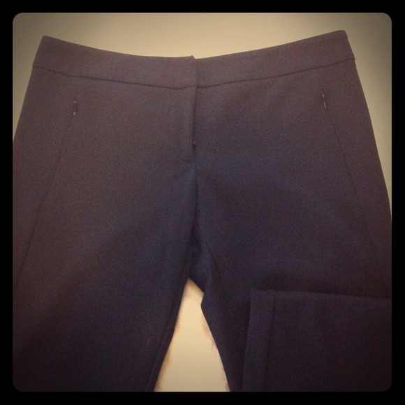 Skinny black ponte knit pant