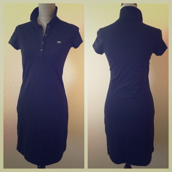 Authentic Lacoste Black Polo Dress