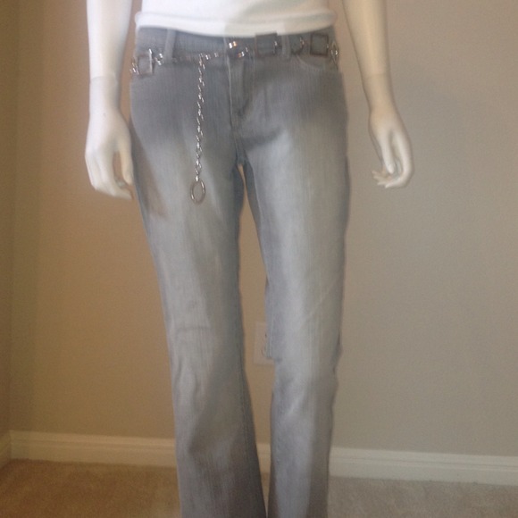 Jeans - grey washed