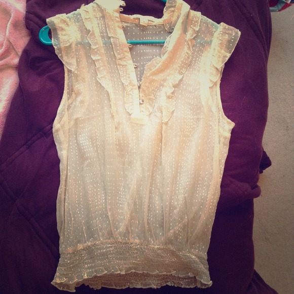 Sheer Sparkle/Ruffle Tank