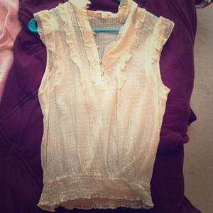 Sheer Sparkle/Ruffle Tank