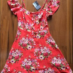 Coral floral dress by Band of Gypsies