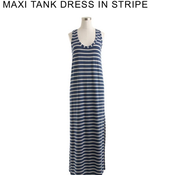 ❤️sold on ebay❤️J.crew maxi tank dress in stripe