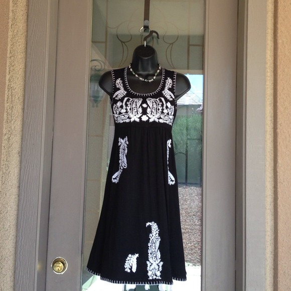 Black and white dress