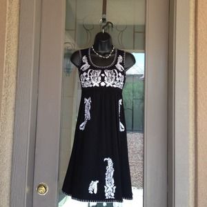 Black and white dress