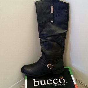 Black riding boots