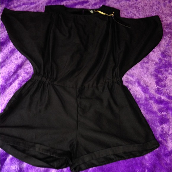 Black Shorts Romper