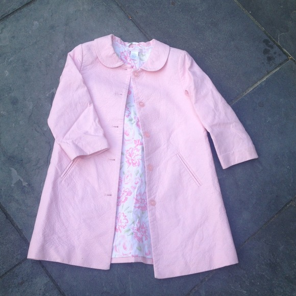 Janie and Jack pink girls coat