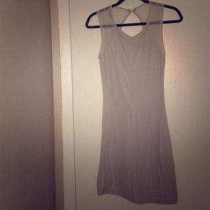 Beige mini dress