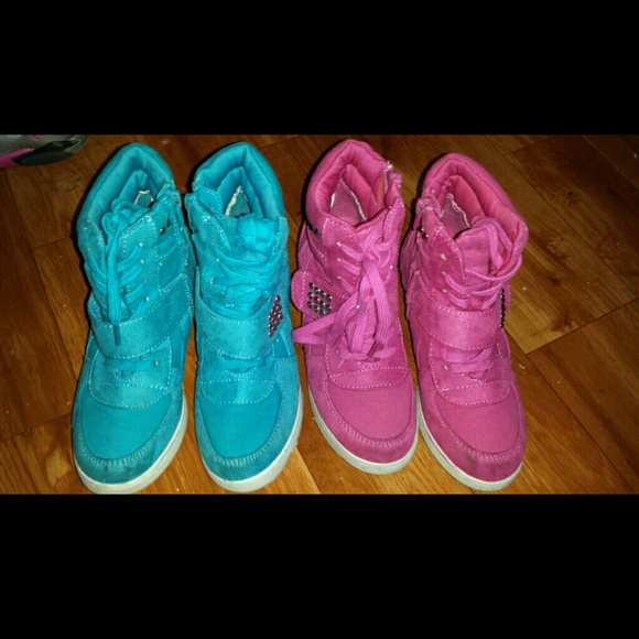 Shoes - Lil girl sneaker wedges