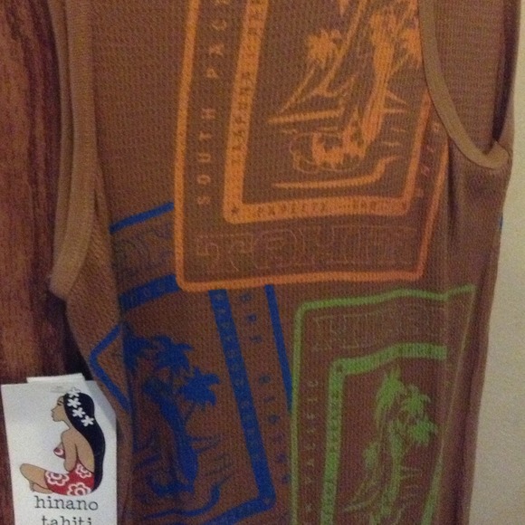 Hinano Tahiti🌺 Cotton/mesh racer tank from Tahiti - Picture 3 of 4