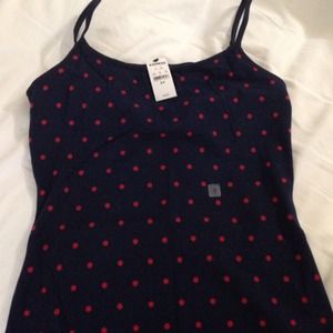 Express polka dot camisole with built in bra
