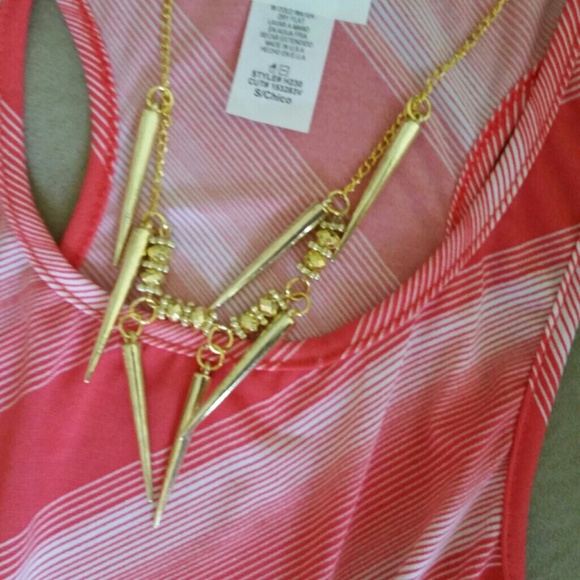 2 listings for $25 Peach Striped Maxi Dress - Picture 4 of 4