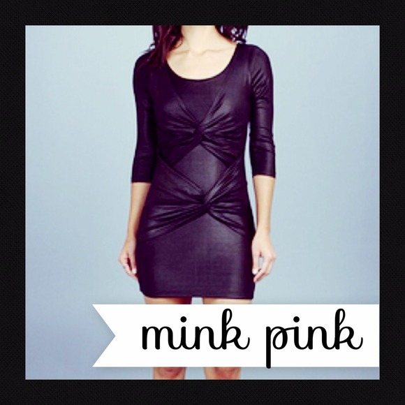 Minkpink Black "Twisted Sister" Dress