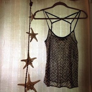 🌸 Cross back chiffon tank 🌸