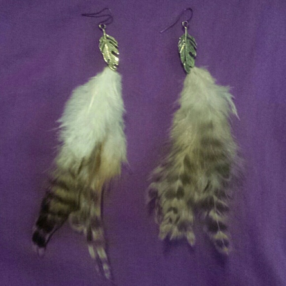 Feather earrings