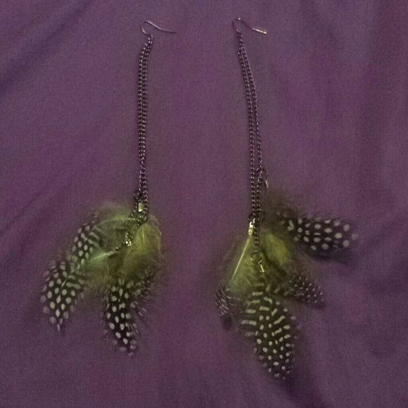 Feather earrings